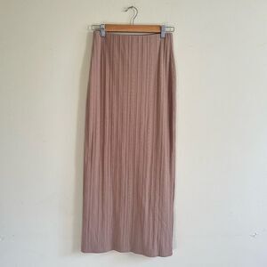 Abound tan ribbed maxi skirt s